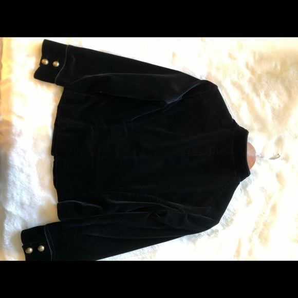 Talula Babaton black velour jacket Medium fits like S - Picture 3 of 6
